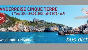 Wanderreise Cinque Terre - Busreise Italien / Ligurien Wanderreise Cinque Terre - Busreise Italien / Ligurien